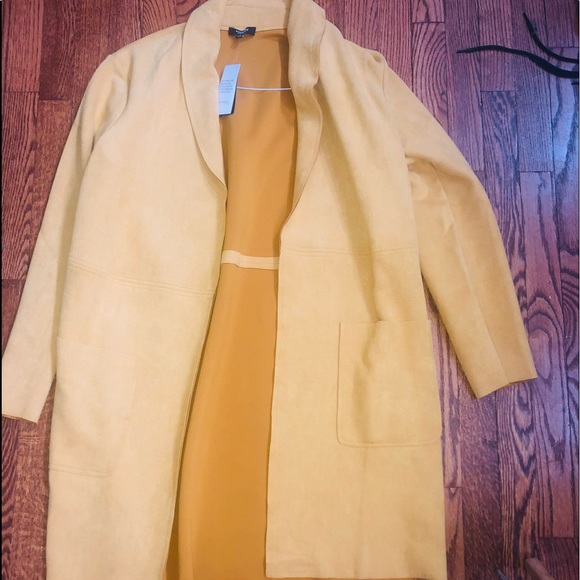 Premise Jackets & Blazers - Yellow Faux Leather coat.